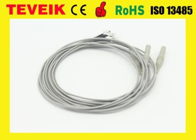 China Precio de fábrica del cable médico del zócalo EEG de Neurofeedback DIN1.5, electrodo de plata del cobre plateado EEG en venta