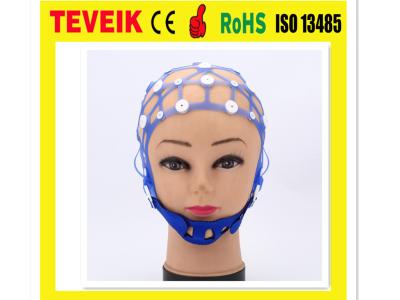 Chine Chapeau de séparation médical d'électrode du silicone EEG de Neurofeedback, 20 chapeau de l'électrode EEG de tasse d'avances à vendre