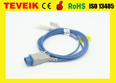 China Factory Price of Medical Nihon Kohden JL-900P SpO2 Sensor Extension cable, 14pin to NK 9pin Spo2 adapter cable for sale