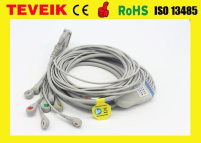 Китай Медицинская цена по прейскуранту завода-изготовителя 10 кабеля DB 15pin ECG Schiller Leadwire для машины EKG, щелчкового AHA без резистора продается