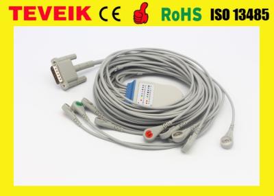 Китай Кабель leadwires ECG/EKG DB 15pin 10 цены по прейскуранту завода-изготовителя M1770A Teveik для терпеливого монитора, кнопки продается