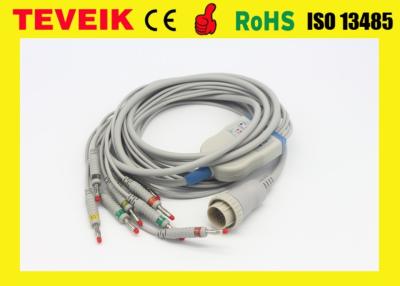 Китай Заводская цена Teveik на 10 отведений Kenz 103 106 ЭКГ Кабель ЭКГ, банан 4.0 IEC 4.7K Резистор продается