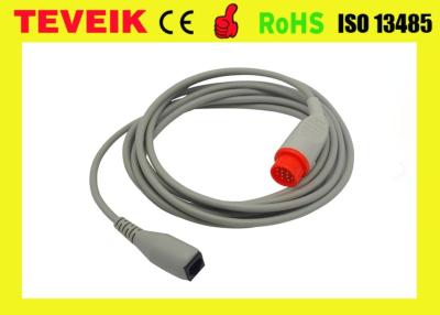 China De kabel van de de omvormeradapter van HP IBP, Invasieve bloeddrukkabel met ronde 12pin aan abbottadapter Te koop