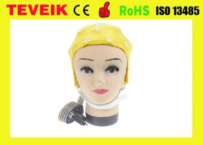 China Sombrero médico de EEG, electrodo de la lata, casquillo del eeg de 32 ventajas con el conector pin DB25 para la máquina del eeg en venta