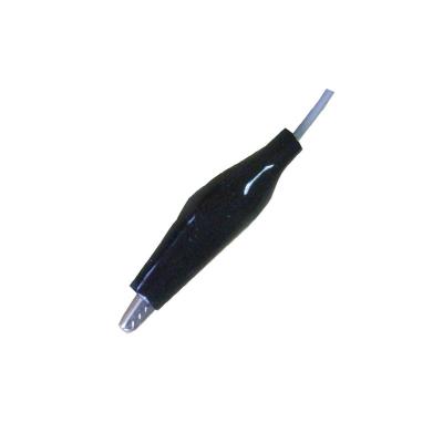 China Anti Corresion EEG Cable 1m Crocodile Clip Plug Black Cover For Eeg Equipment for sale