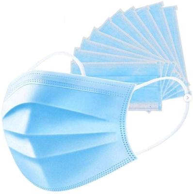 China Soft Disposable Face Mask 3 Ply Nonwoven Personal Protection Comfortable. for sale