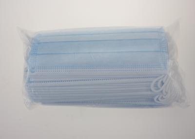 China 3 Ply Disposable Earloop Face Mask, Meltblown Non Woven Fabric 7.5cm*9.5cm for sale