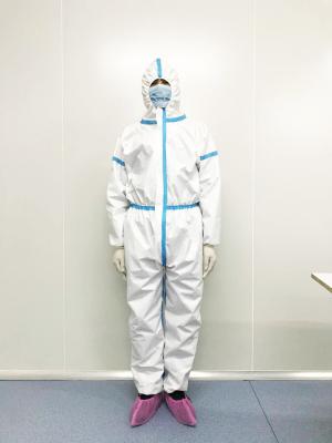 China Factory Price Medical Grade Non Woven SMS Isolation Protective Clothing Coverall for sale