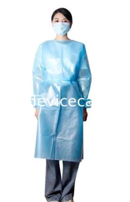 China PP PE Hooded Disposable Medical Isolation Gown Non Woven for sale