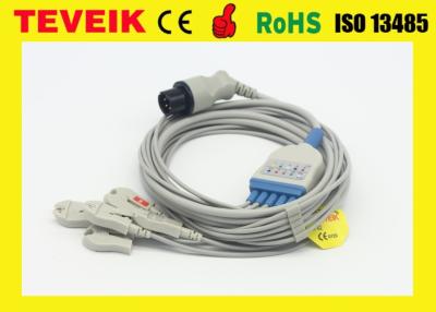 China Fábrica Mindray reusável de Teveik em volta 6pin 5 do cabo das ligações TPU ECG para o monitor paciente à venda