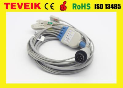 China A fábrica médica Mindray reusável uma parte 5 conduz o cabo de ECG com grampo, círculo 6pin à venda