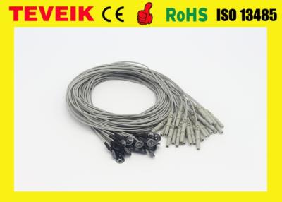 China Electrodo de alta calidad del cable EEG de EEG con cobre plateado de la plata 1 m en venta