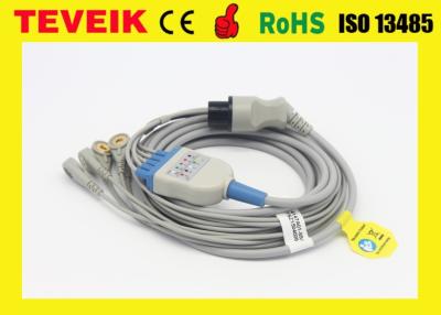 China Ventajas médicas Mindray de la fábrica 5 de Teveik alrededor del cable de 6pin TPU ECG para el monitor paciente en venta