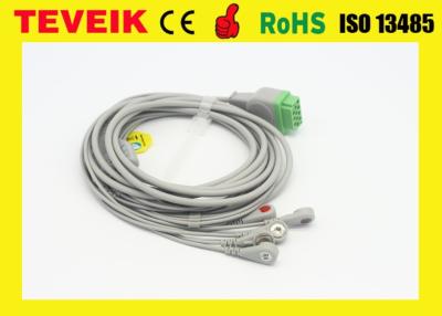 China La fábrica GE reutilizable Marquette 5 de Teveik lleva el cable de 11pin ECG para el monitor paciente en venta