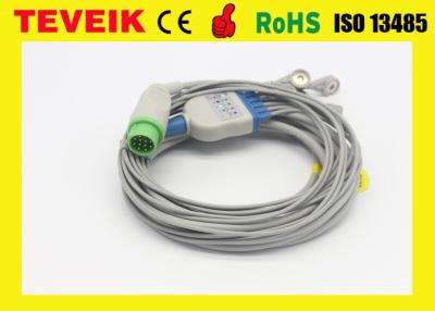 China A fábrica Kontron médico K2000 5 de Teveik conduz o cabo do monitor paciente ECG. Círculo 12pin à venda