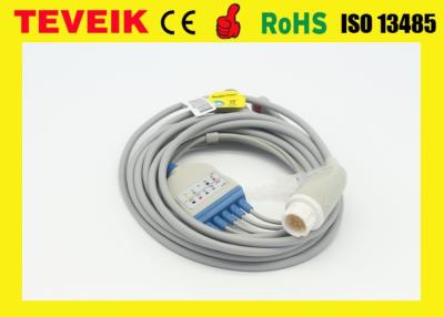 China Cable médico de la ronda 12pin 5Leads ECG de Teveik Mindray para el monitor paciente de Beneview T8 en venta