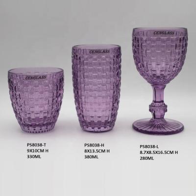 China Color Cup Tableware Cocktail Glass Drinking Glass Cup Tumbler and Tumbler for Beer and Wine Clear and Color for sale