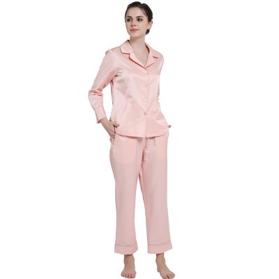 China Mulberry silk thermal lady home wear couples clothes warm wife and hasband full length long sleeve pants for sale