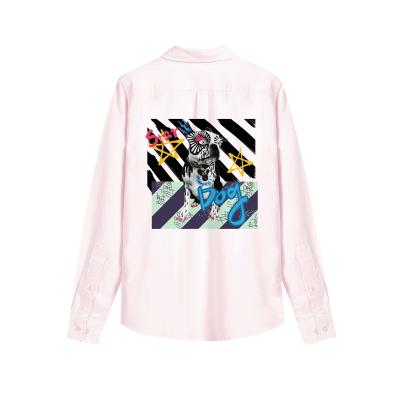 China Wholesale Customizable LOGO Fashionable Long Sleeve 100% Cotton Long Sleeve Anti-pilling Long Sleeve Shirt for sale