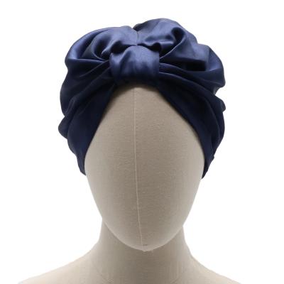 China European And American Style Bowknot Style Hood Silk Cap 100% Sleep Different Color Silk To Filter To Make Hair Smooth for sale