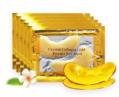 China 24k Anti Wrinkle Collagen Cache Beauty Eyemask Eyes Care Cosmetics Moisturizing Anti Wrinkle Dark Circles Anti Aging Remove Gold Eye Mask for sale