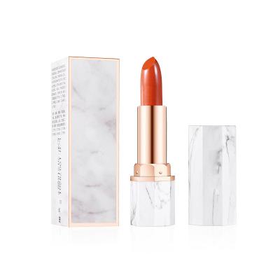 China Professional Custom Matte Marble Vegan Waterproof Moisturizing Lipstick for sale