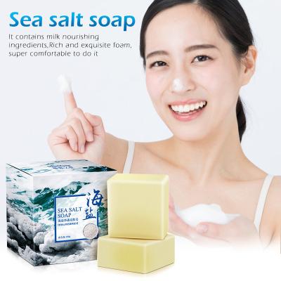 China Base Cleansing Milk Whitening Soap Acne Gluta Collagen Face Care Bath Wash Base Sea Salt Herbal Removal Pimple Peeps Acne Treatment Goat for sale