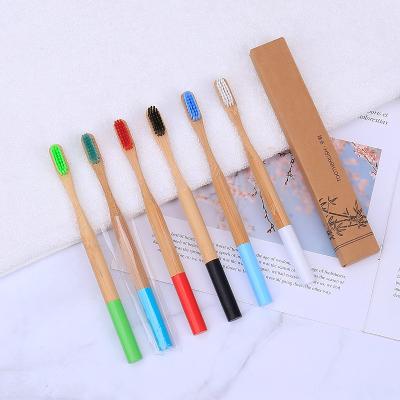 China Natural Oral Popular Natural Round Soft Spiral Handle Filaments Biodegradable Soft Handle Amazon Bamboo Toothbrush for sale