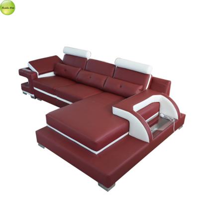 China New Design Sofa Furniture Storage For Curved Luxury Leather Sofa for sale