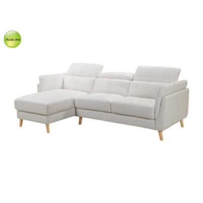 China Large Size (Height)Adjustable Fabric Sofa With Latest Design L Shape Chaise Lounge Sofa 6211 for sale