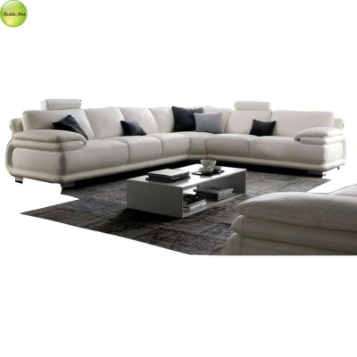 China Beautiful White Elegant Corner Sofa Hot Home Sofa Set Living Room (The Other) Large Adjustable Luxury American Style for sale