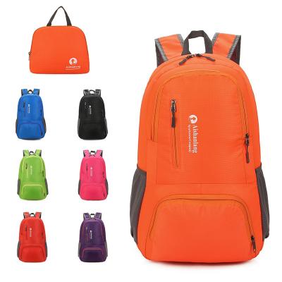 China Wholesale Retail Foldable Multicolor Optional Nylon Backpack Vintage Travel Backpack Universal Large Capacity Casual Organizer Bag for sale