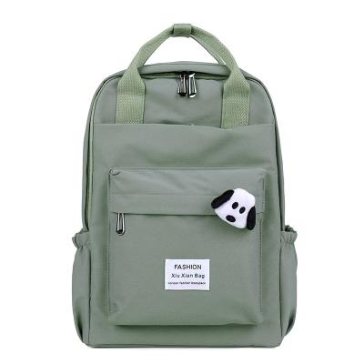 China Waterproof Anti-theft Fashion Canvas Women Backpack Teenage Girl Kawaii Bookbag Laptop Backpack Cute Student School Bag Wholesale Retail for sale