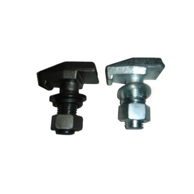 China Hotel T1, T2, T3, T4 T Elevator Type Guide Rail Forged Clips for sale