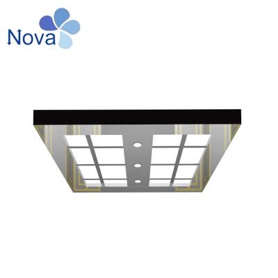 China Contemporary Elevator Cabin Decoration: Hot Selling Elevator Car Ceiling for Passenger Cabin with LED Light for sale