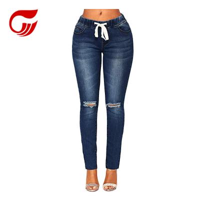 China Color Fade Proof Customized Wholesale Cheap Brand Women Funky Selvedge Jeans for sale