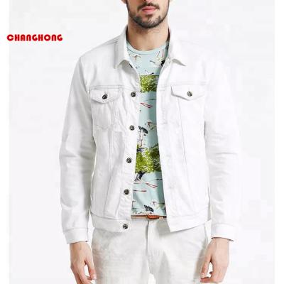 China New viable personality printed snow white color jacke for men for sale