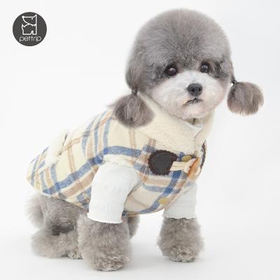 China Fall And Winter Stocked Small Dog Clothes Padded Pet Clothes Puppy Clothes Pet Clothing And Accessories for sale