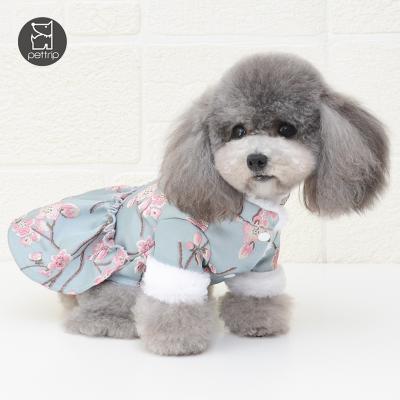 China CLASSICS Chinese style pet clothes autumn and winter pet clothes and accessories new year high quality dog ​​clothes for sale