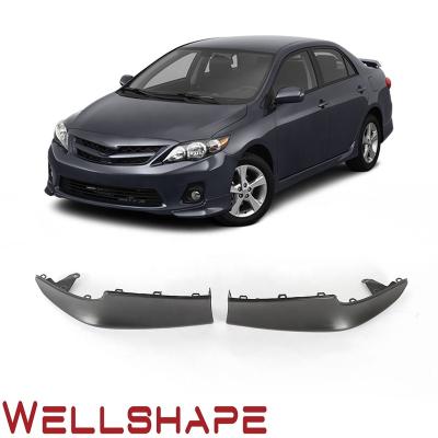 China S Style Fit 11-13 Toyota Corolla S Style Front Bumper Lip Spoiler Pair Black for sale