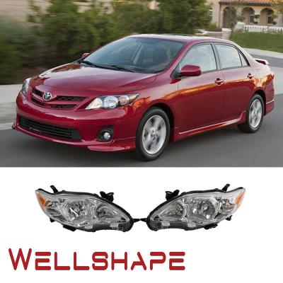 China Fit for Toyota Corolla 11-13 Drivers Headlight Headlight Unit - w/ Chrome Housing w/ - 14113-C for sale