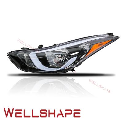 China Driving Safe For Hyundai Elantra 2014 2015 2016 Headlight Halogen Factory Passenger Right RH for sale