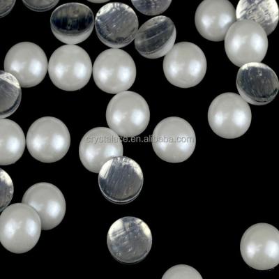 China Flatback hot fix beads, half pear epoxy hotfix, flat back epoxy hotfix beads for sale