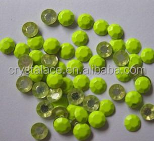 China Flatback Factory Hot Sale Fix Octagon Neon Studs , Fluorescent Studs hotfix for sale