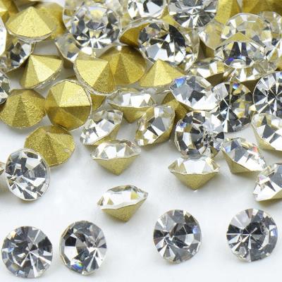 China Pointback MC crystal chaton rhinestone 888 point back, crystal diamonds for jewelry for sale