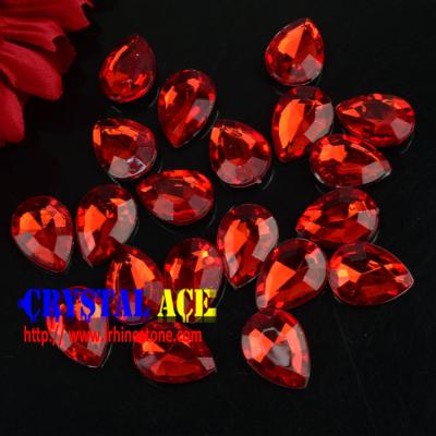 China Flatback Factory Direct Sale Price Rhinestone Red and Perifot Color Acrylic Flat Back Stones for sale