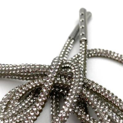 China 140cm rope ss3 crystal diamond rhinestone rhinestone shoe lace for sale