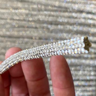 China Bling Bling Crystal Rope Crystal Rope 10 Rows Rhinestone Crystals Rope for sale