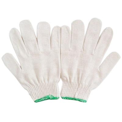 China Best Seller Anti-Slip Work White Cotton Knitted Safety 600g Labor Gloves for sale