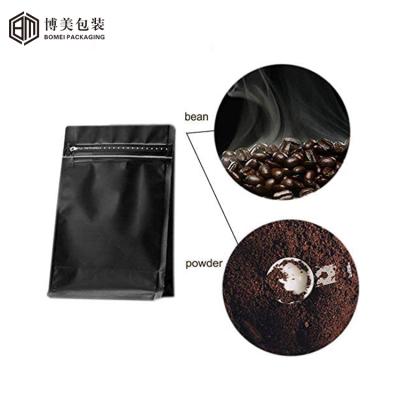 China Food1” Custom Design Stand Up Coffee Tea Packing Bag With Valve Gusset Degassing Moisture Proof Side Coffee Bags for sale